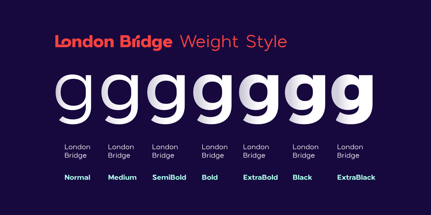 Example font London Bridge #7